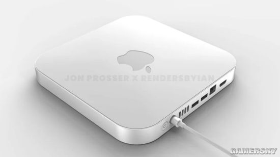 高端 Mac Mini 渲染图曝光：全新自研芯片 + 磁吸式电源接口